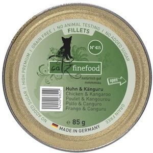 catz finefood Natvoer voor katten, fijnnet, kip en kangoeroe van gelei, N 415, 1,02 kg