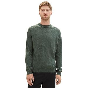 TOM TAILOR 1038234 heren sweater, 32748 - Green Dust Twotone Grindle