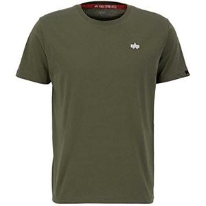 ALPHA INDUSTRIES T- Shirt Unisexe EMB Maillot de survêtement Mixte, Vert Foncé, XL