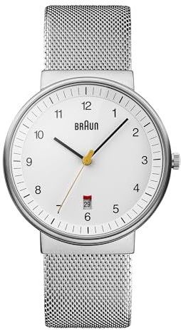 Braun Herenhorloge, analoog, kwarts, armband van roestvrij staal BN0032WHSLMHG