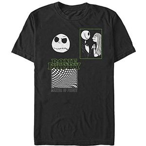 Disney T-shirt unisexe Nightmare Before Christmas Bone Daddy Organic à manches courtes, Noir, XL
