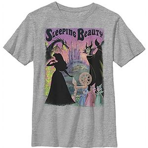 Disney Sleeping Beauty Aurora Maleficent poster jongens T-shirt, grijs gemêleerd Athletic, XS, Athletic Heather Grey