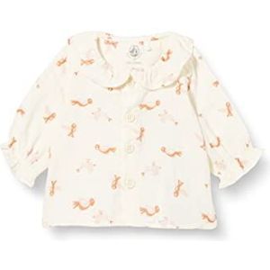 Petit Bateau Baby meisje blouse lavalan/multico, 3 maanden, Avalane/Multico