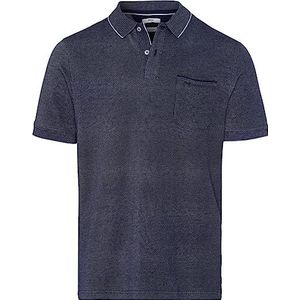 BRAX Style Paddy Poloshirt met piqué tweekleurig, zomerhemd, heren, lichtblauw, L, Lichtblauw