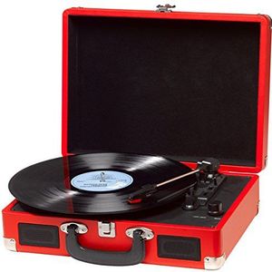 Denver Portable Record Player-Red