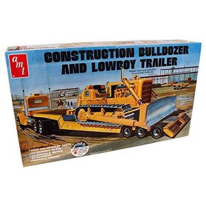 AMT Lowboy AMT1218 modelspoorwegset aanhangwagen & bulldozer op schaal 1:25 Zwart