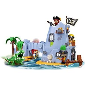 Pinypon Action - Captain Alligator Pirate Island met 2 figuren, meisjes 4-8 jaar en ouder (Famosa 700015637)