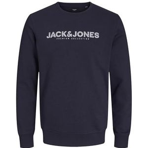 Jack & Jones Jprblabooster Feb23 Sweatshirt met ronde hals Trainingspak voor heren, Perfect marineblauw