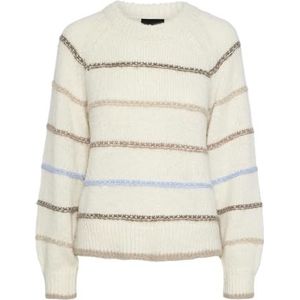 PIECES Pcnelia Ls O-hals Knit Bc gebreide damestrui (1 stuk), Berken/strepen: morl+trco+tgra+schb, M