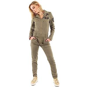 Schott NYC Trjump21w Jumpsuit voor dames, LIGHT KAKI, L