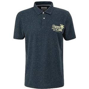 s.Oliver Poloshirt met korte mouwen voor heren, blauw | meerkleurig 59D1