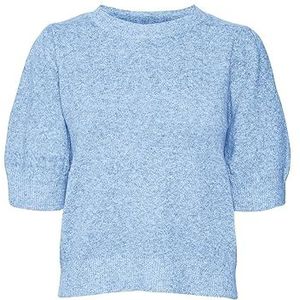 Vero Moda Vmdoffy 2/4 ronde hals trui Ga Noos sweater voor dames, Little Boy blauw. Details: