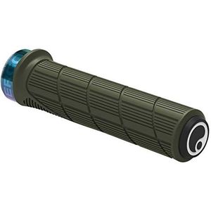 Ergon Grips Technical-GD1 Evo Slim Factory Green Moss Frozen Colliers Oil Slick Fietshandvat voor volwassenen, uniseks, Eén maat