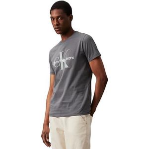 Calvin Klein Jeans Seasonal Monologo Tee T-shirt S/S heren, Infinity grijs