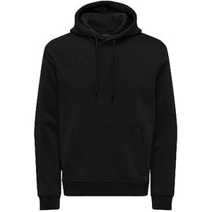 ONLY & SONS Sweat à capuche Onsconnor Reg Noos pour homme, Noir, XXL