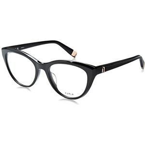Furla Vfu643 zonnebril voor dames, Glanzend zwart