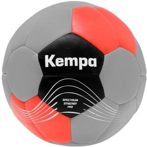 Kempa Spectrum Synergy Pro Handbal voor jongeren en volwassenen - Top speelbal - Cool grijs/warmrood