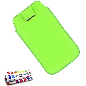 Muzzano Beschermhoes voor LG Optimus 3D/P920, groen, incl. stylus en reinigingsdoek, schokbestendig, elegant en duurzaam voor de LG Optimus 3D / P920