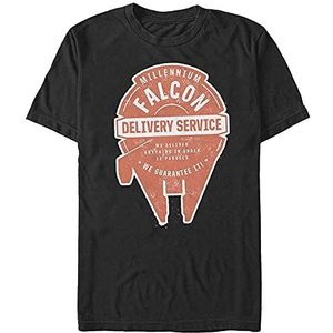 Star Wars Falcon Delivery Organic T-shirt à manches courtes, Noir, XXL