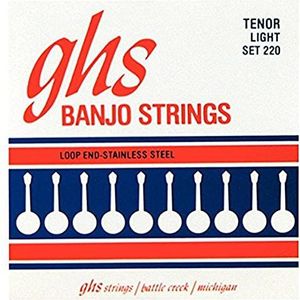 GHS Banjo roestvrij staal – 220 – set met 4 snaren – light