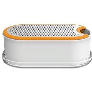 Fiskars Kaasrasp met Opvangbak - Blokrasp RVS - Rasp Incl. Bewaarbak - Vaatwasserbestendig