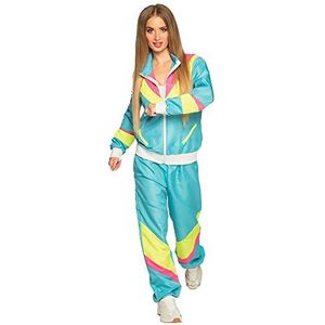 Boland 88537 - 80 trainingspak met zakken, jas en broek, outfit, camping, vrijgezellenfeest, retro, sport, groepskostuum, themafeest, carnaval, Meerkleurig