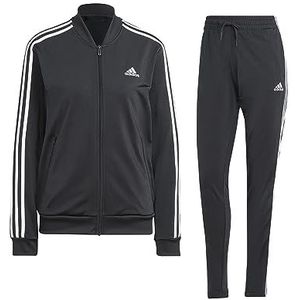 adidas IJ8781 W 3S TR TS trainingspak voor dames, bovenstuk: zwart/wit, onderkant: zwart/wit, maat 2XS