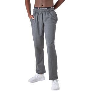 Champion Powerblend Fleece Broek Open Bodem Heren Broek (1 stuk), Granite Heather C Patch Logo