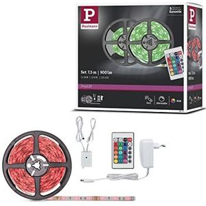 Paulmann 78978 Function SimpLED Tape-set, 5 m, RGB, 20 W, 230/12 V, DC wit, metaal, kunststof