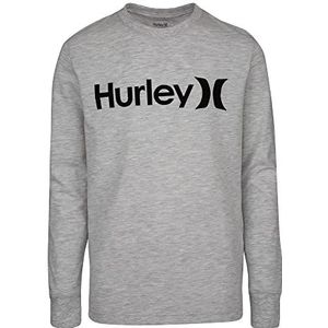 Hurley grafisch shirt met lange mouwen voor kinderen, Berken/gemêleerd (Birch Heather)