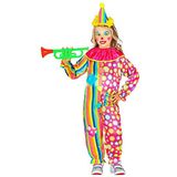 Widmann - clownskostuum voor kinderen, overall met kraag, mini-hoed, circus, carnaval, themafeest