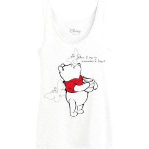 Disney Wodwinitk010 Tanktop voor dames, 1 stuk, Wit.