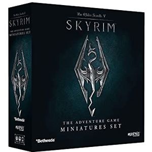 Modiphius | The Elder Scrolls: Skyrim - avontuurlijk bordspel - gezelschapsspel | vanaf 14 jaar | 1-4 spelers | 60 tot 120 minuten speeltijd, grijs, rood