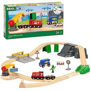 BRIO World 36023 29-delige houten treinset voor kinderen vanaf 3 jaar