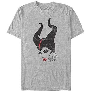 Disney Maléfique unisexe : T-shirt à manches courtes Mistress of Mal Evil Organic, Melange Grau, M