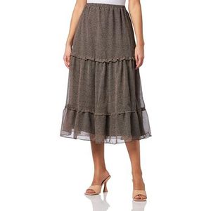 baradello Jupe longue pour femme, Noir et blanc., L