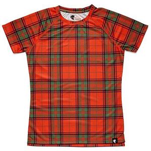 HOOPOE meisjes T-shirt Schotse korte mouwen Running Gimnasio #ScottishRed, Oranje