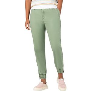 Timezone Pantalon de Habillage Femme, Vert (Verde aceite), 50