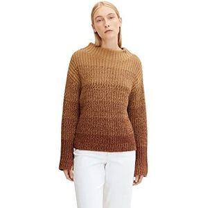 TOM TAILOR damestrui, 30341 - Camel Knitted Gradient