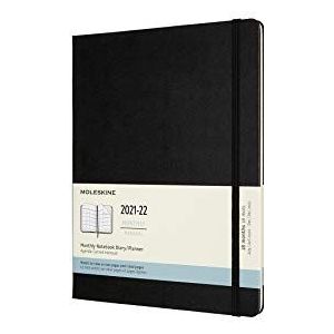 Moleskine 2022 18-maanden Monthly Extra Large Hardcover Notebook