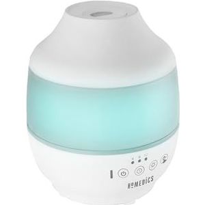 HoMedics Total Comfort Cool Mist Ultrasone luchtbevochtiger - 7-kleuren nachtlicht, automatische uitschakeltimer 12 uur en fluisterstille werking voor ideale rust