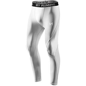 MEETYOO heren Leggings Heren Leggings, Wit, L