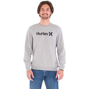 Hurley M Oao Solid Crew Fleece Sweatshirt voor heren, Donkergrijs