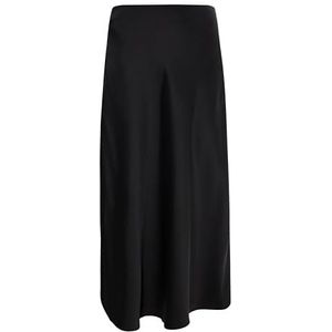 LYNNEA Jupe midi pour femme, Noir, XL