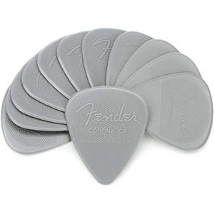 Fender 12 stuks nylon plectrums 0,73 mm grijs