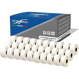 Aftertech 30 x 11355 19 x 51 mm plakband rollen compatibel (500 etiketten/rol = 15000 in totaal) voor Dymo LabelWriter S0722550 30 x 11355