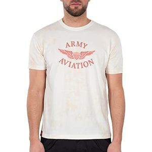 ALPHA INDUSTRIES Alpha Indutries Vintage Aviation T-Shirt pour Homme, Rouge, XS
