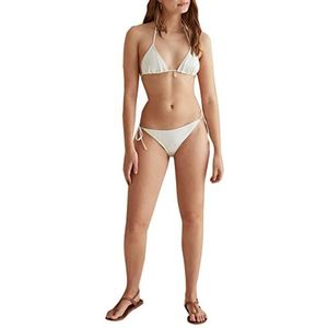 women'secret Bas de bikini pour femme Blanc, ecru, XS