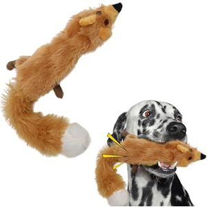 Skinneeez Pluche speelgoed voor honden, vos, 38 cm