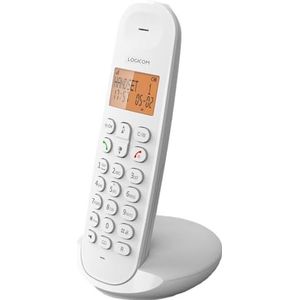 Logicom ILOA 150 draadloze vaste telefoon zonder antwoordapparaat - solo - analoge en dect-telefoons - wit